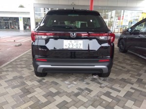 真後ろ